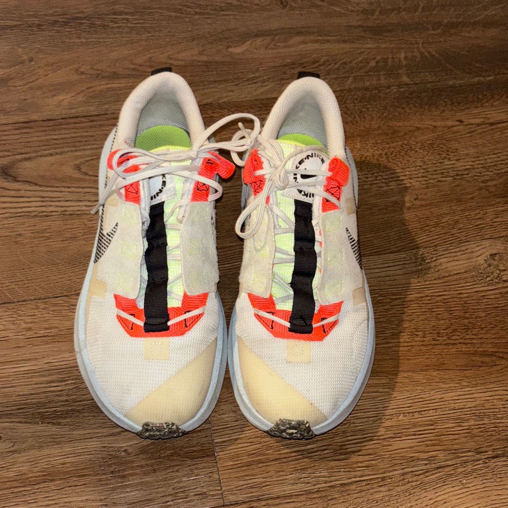 Nike Crater Big Kids Sneakers - White, Orange, Black